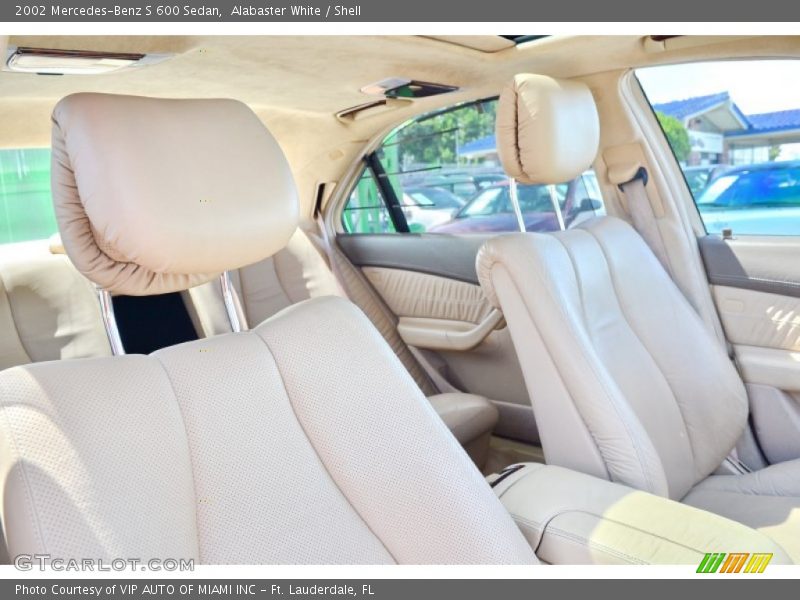 Alabaster White / Shell 2002 Mercedes-Benz S 600 Sedan