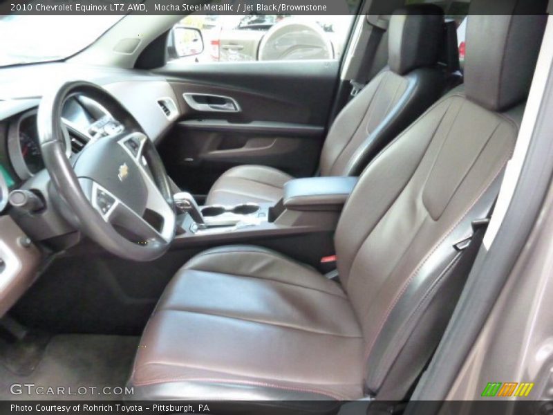Mocha Steel Metallic / Jet Black/Brownstone 2010 Chevrolet Equinox LTZ AWD