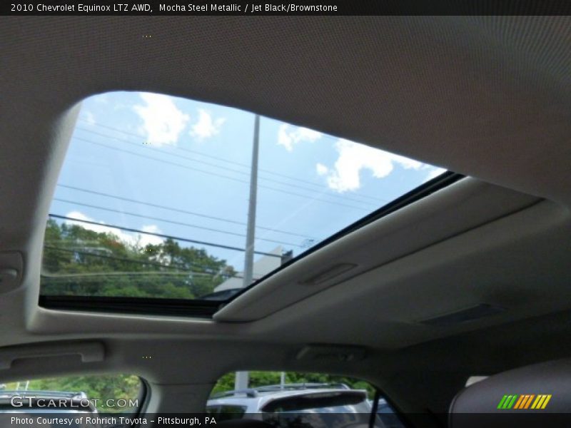 Mocha Steel Metallic / Jet Black/Brownstone 2010 Chevrolet Equinox LTZ AWD