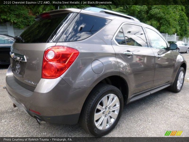 Mocha Steel Metallic / Jet Black/Brownstone 2010 Chevrolet Equinox LTZ AWD
