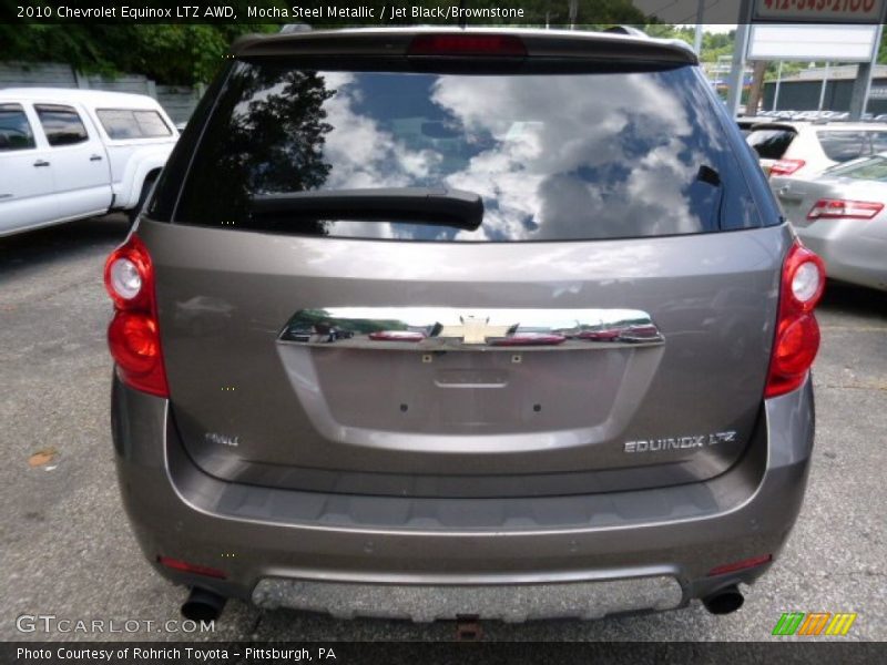 Mocha Steel Metallic / Jet Black/Brownstone 2010 Chevrolet Equinox LTZ AWD