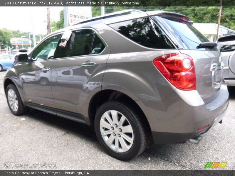 Mocha Steel Metallic / Jet Black/Brownstone 2010 Chevrolet Equinox LTZ AWD