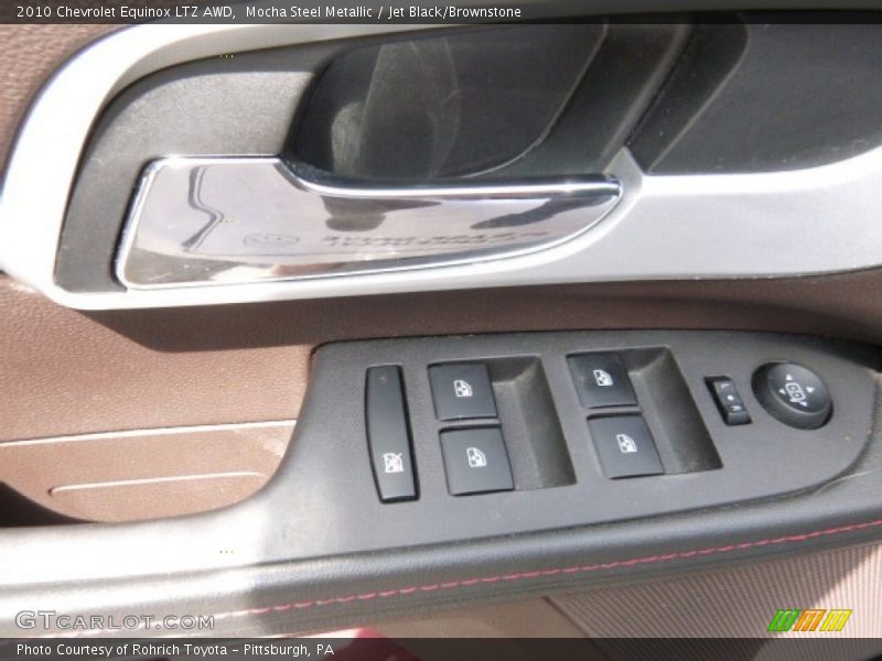 Mocha Steel Metallic / Jet Black/Brownstone 2010 Chevrolet Equinox LTZ AWD