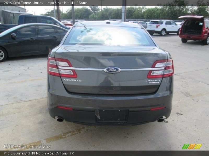 Ingot Silver Metallic / Dune 2015 Ford Taurus Limited