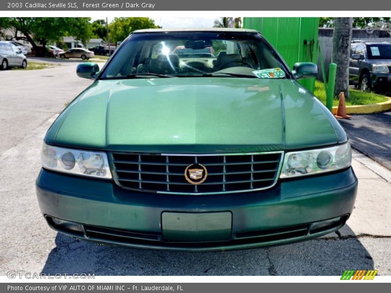 Forest Green / Dark Gray 2003 Cadillac Seville SLS