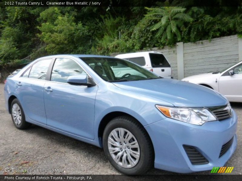 Clearwater Blue Metallic / Ivory 2012 Toyota Camry L