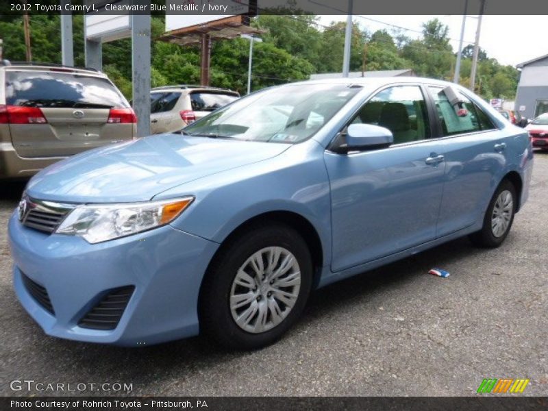 Clearwater Blue Metallic / Ivory 2012 Toyota Camry L