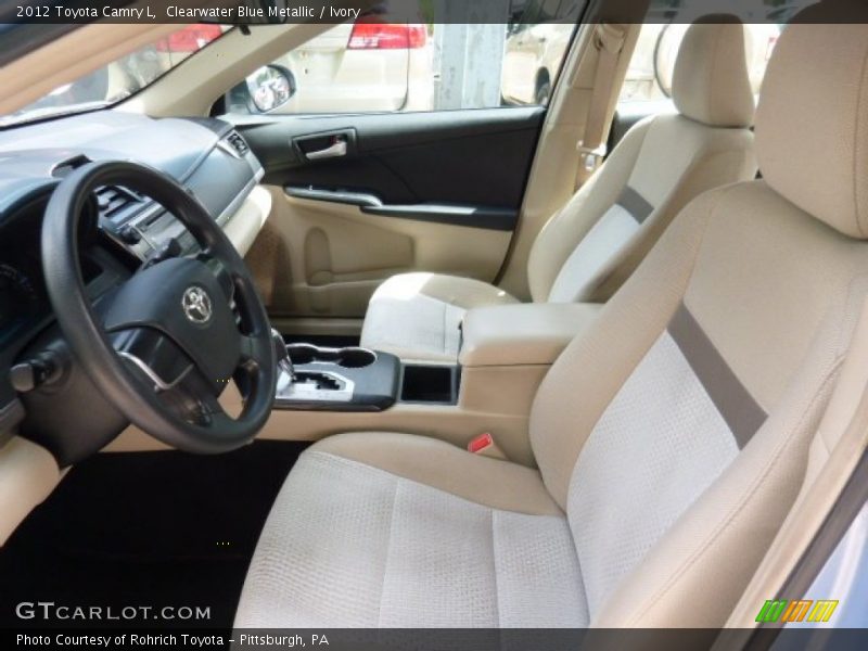 Clearwater Blue Metallic / Ivory 2012 Toyota Camry L