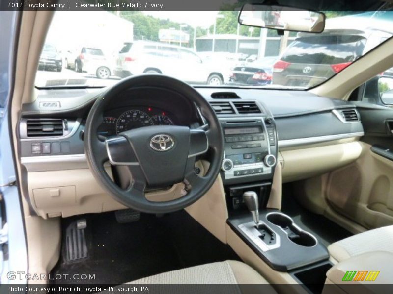 Clearwater Blue Metallic / Ivory 2012 Toyota Camry L
