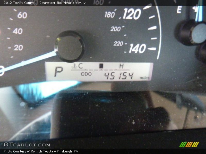 Clearwater Blue Metallic / Ivory 2012 Toyota Camry L
