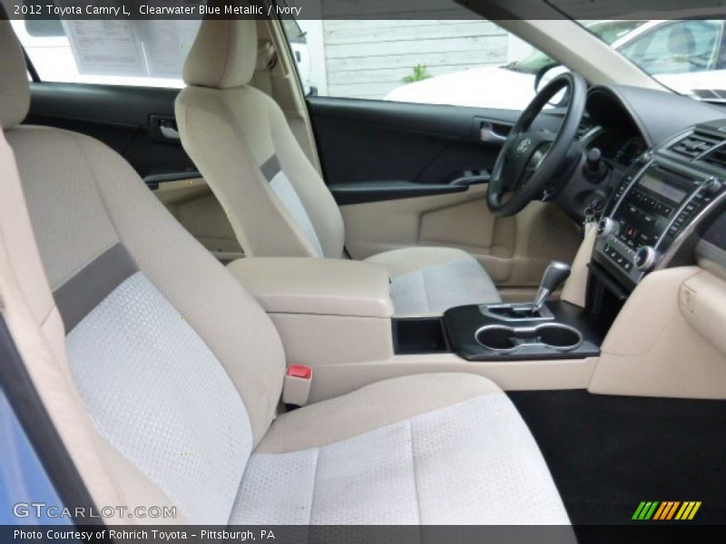 Clearwater Blue Metallic / Ivory 2012 Toyota Camry L