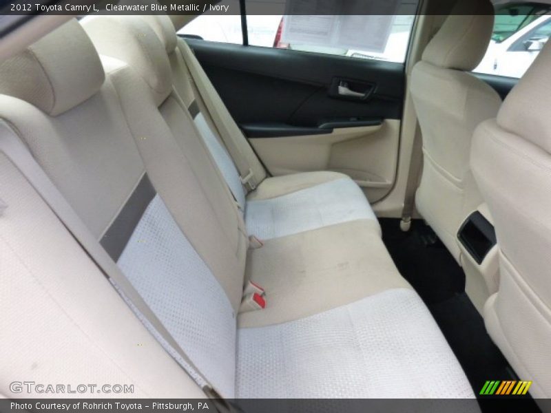 Clearwater Blue Metallic / Ivory 2012 Toyota Camry L