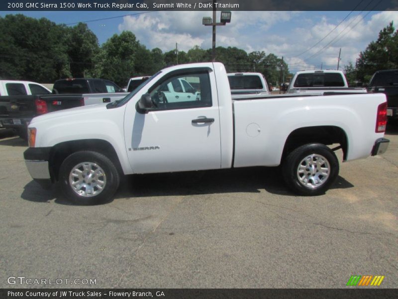 Summit White / Dark Titanium 2008 GMC Sierra 1500 Work Truck Regular Cab