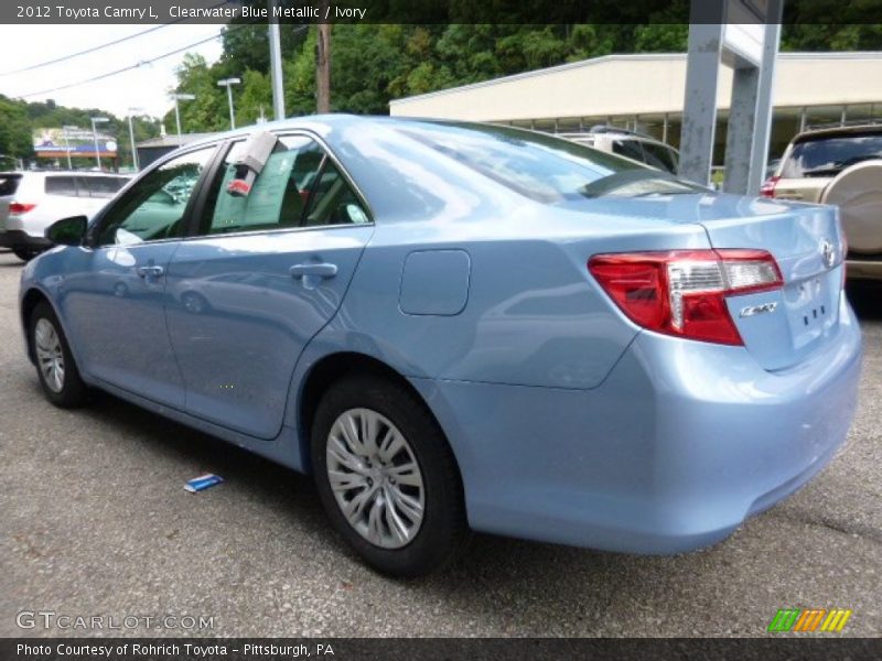 Clearwater Blue Metallic / Ivory 2012 Toyota Camry L