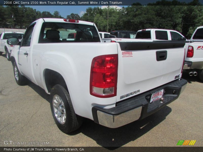 Summit White / Dark Titanium 2008 GMC Sierra 1500 Work Truck Regular Cab