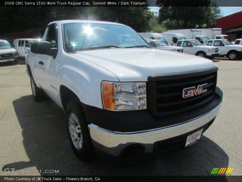 Summit White / Dark Titanium 2008 GMC Sierra 1500 Work Truck Regular Cab