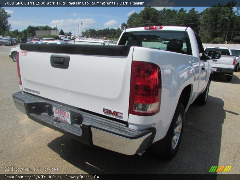 Summit White / Dark Titanium 2008 GMC Sierra 1500 Work Truck Regular Cab