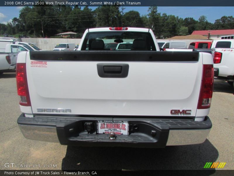 Summit White / Dark Titanium 2008 GMC Sierra 1500 Work Truck Regular Cab