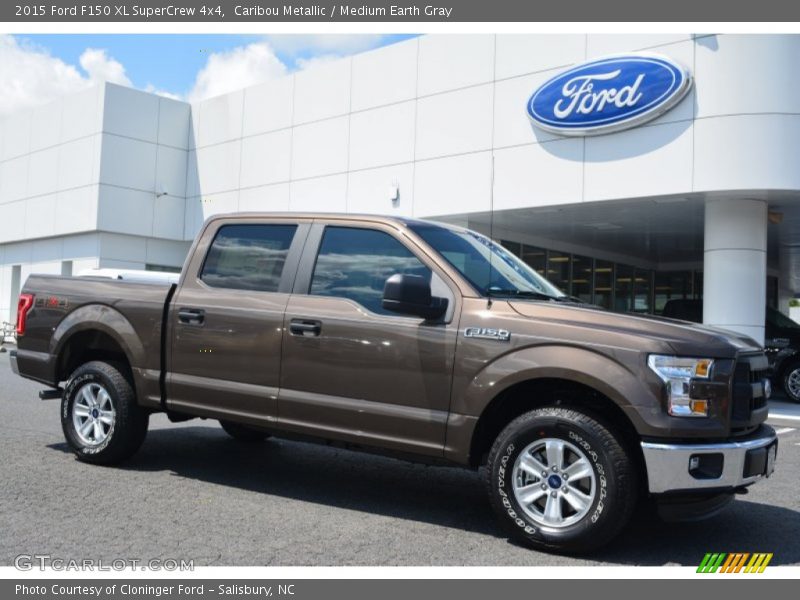 Caribou Metallic / Medium Earth Gray 2015 Ford F150 XL SuperCrew 4x4