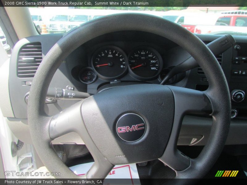 Summit White / Dark Titanium 2008 GMC Sierra 1500 Work Truck Regular Cab