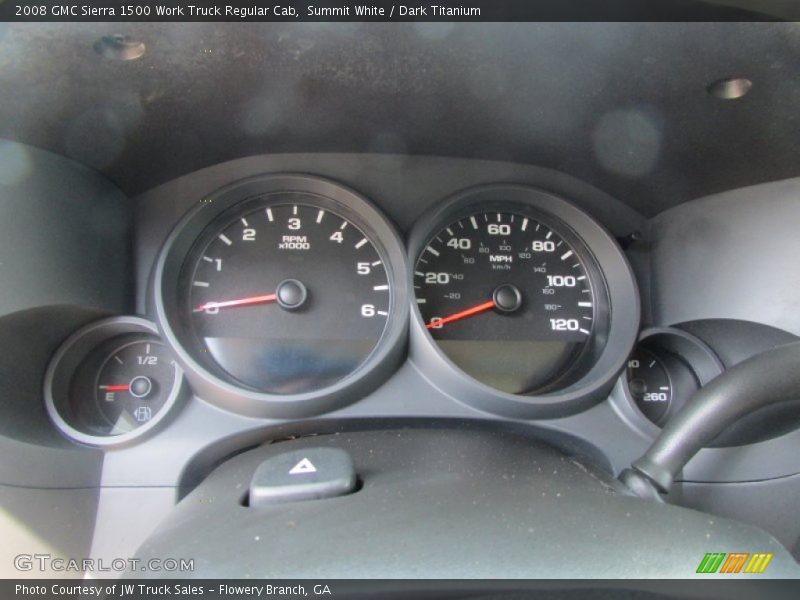 Summit White / Dark Titanium 2008 GMC Sierra 1500 Work Truck Regular Cab