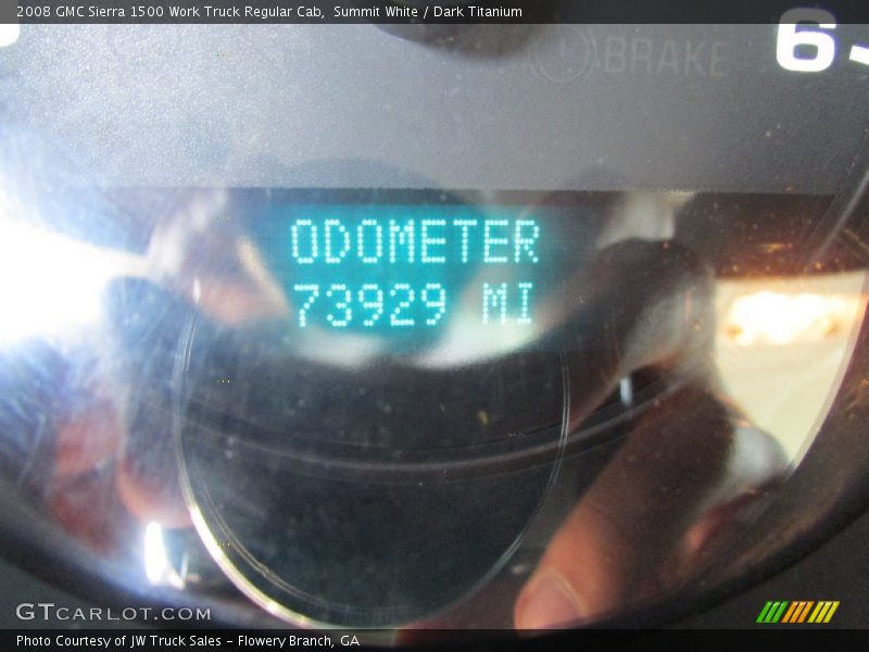 Summit White / Dark Titanium 2008 GMC Sierra 1500 Work Truck Regular Cab