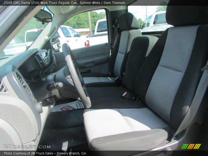 Summit White / Dark Titanium 2008 GMC Sierra 1500 Work Truck Regular Cab