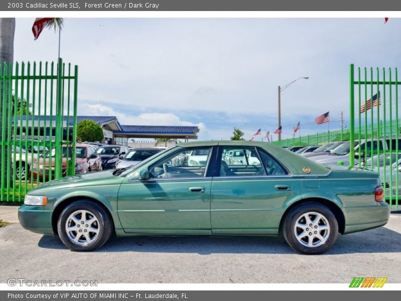 Forest Green / Dark Gray 2003 Cadillac Seville SLS