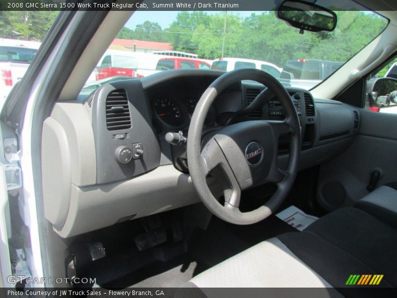 Summit White / Dark Titanium 2008 GMC Sierra 1500 Work Truck Regular Cab