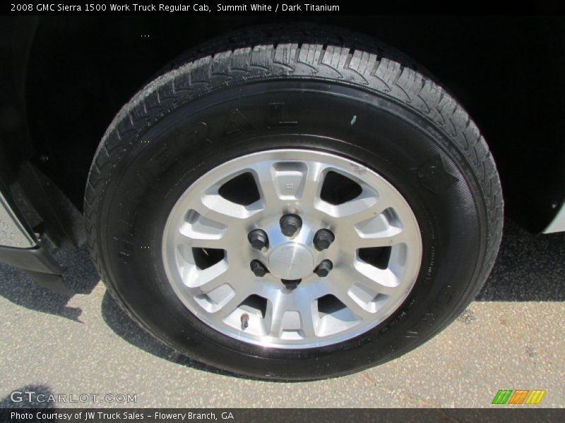 Summit White / Dark Titanium 2008 GMC Sierra 1500 Work Truck Regular Cab