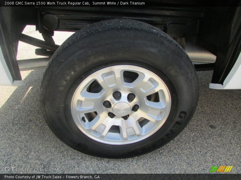 Summit White / Dark Titanium 2008 GMC Sierra 1500 Work Truck Regular Cab