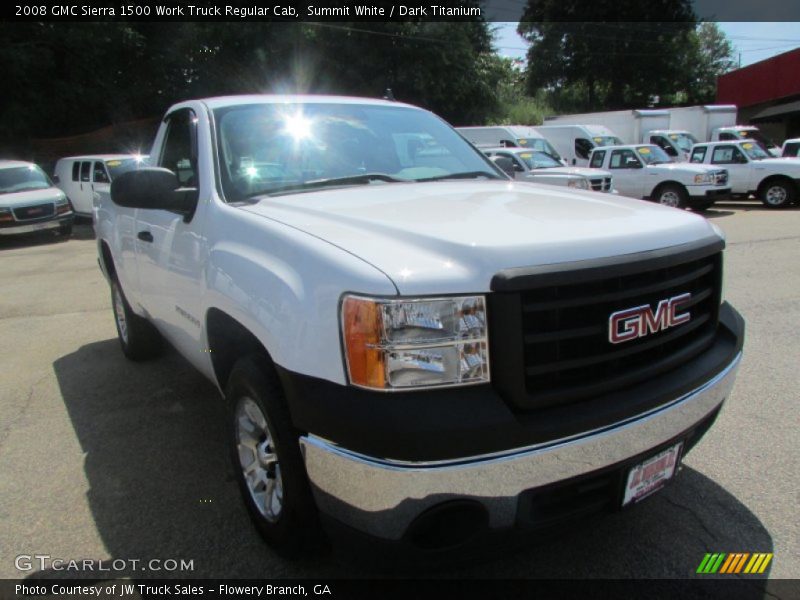 Summit White / Dark Titanium 2008 GMC Sierra 1500 Work Truck Regular Cab