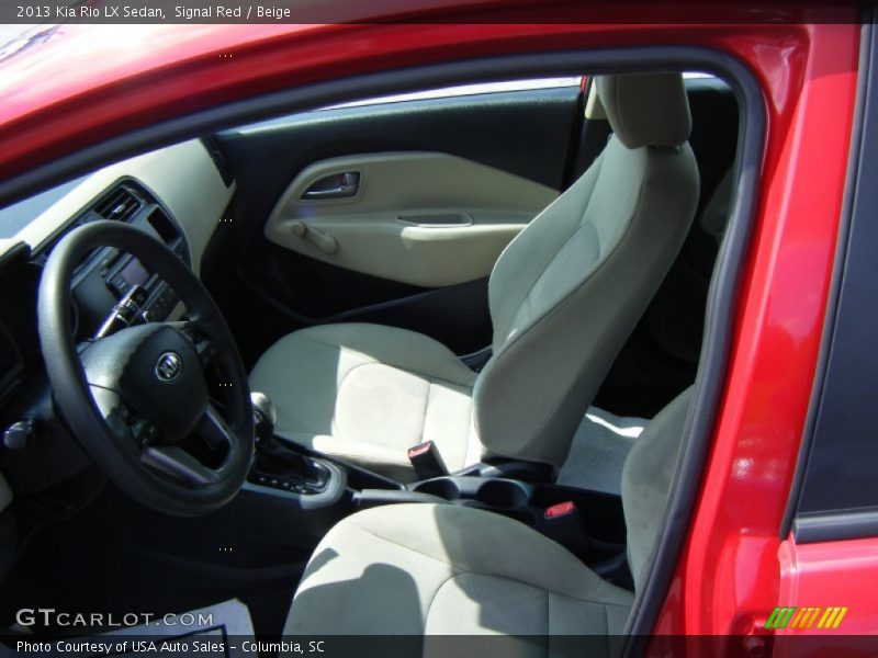 Signal Red / Beige 2013 Kia Rio LX Sedan