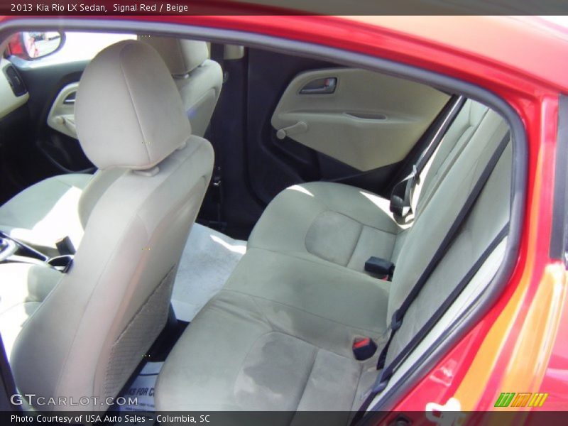 Signal Red / Beige 2013 Kia Rio LX Sedan