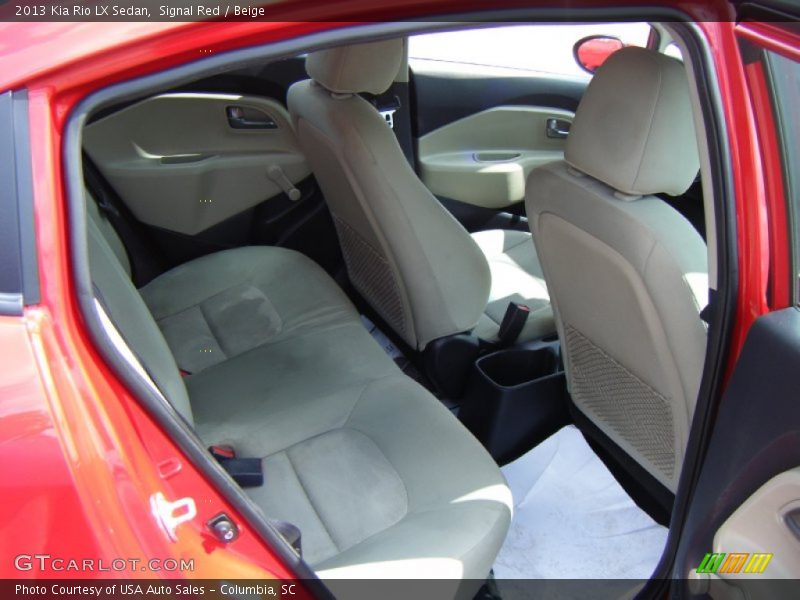 Signal Red / Beige 2013 Kia Rio LX Sedan