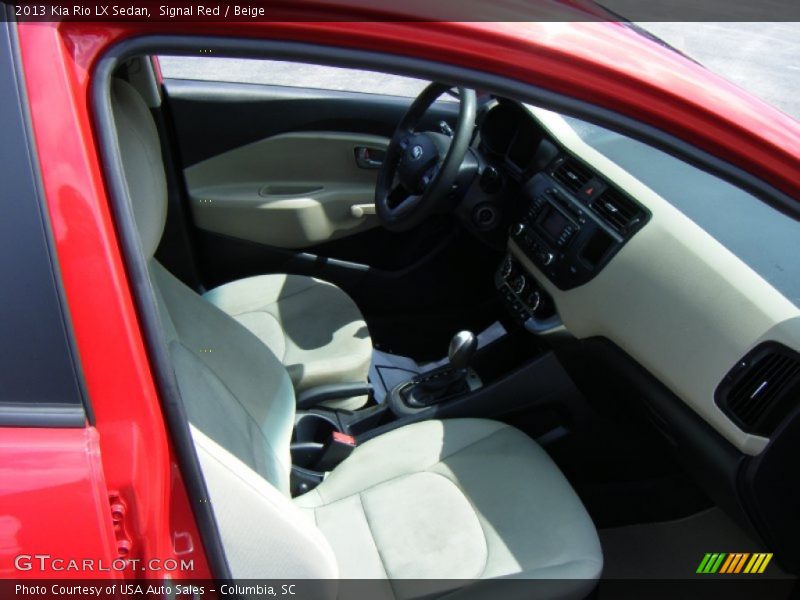 Signal Red / Beige 2013 Kia Rio LX Sedan