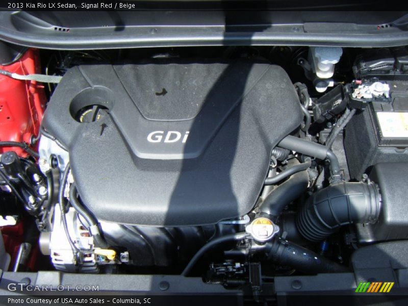 Signal Red / Beige 2013 Kia Rio LX Sedan