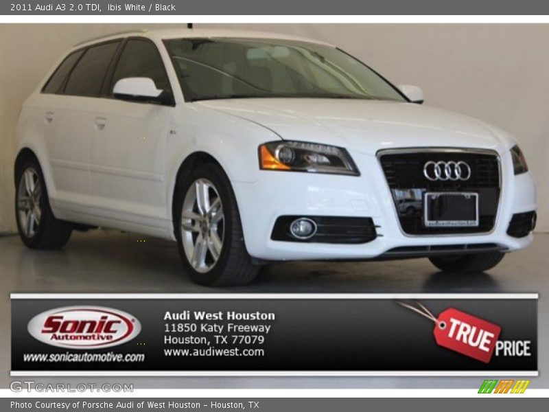 Ibis White / Black 2011 Audi A3 2.0 TDI
