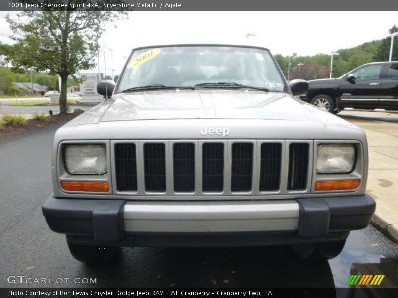 Silverstone Metallic / Agate 2001 Jeep Cherokee Sport 4x4