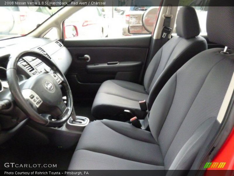 Red Alert / Charcoal 2008 Nissan Versa 1.8 SL Hatchback