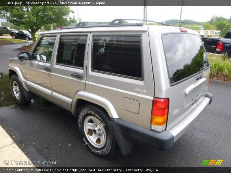 Silverstone Metallic / Agate 2001 Jeep Cherokee Sport 4x4