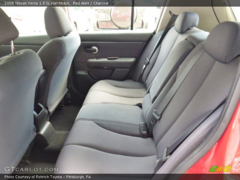 Red Alert / Charcoal 2008 Nissan Versa 1.8 SL Hatchback