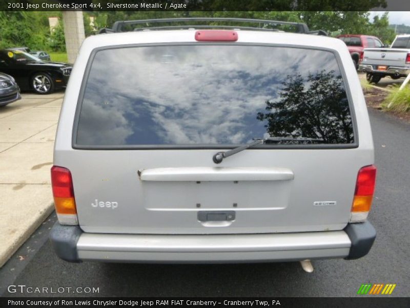 Silverstone Metallic / Agate 2001 Jeep Cherokee Sport 4x4