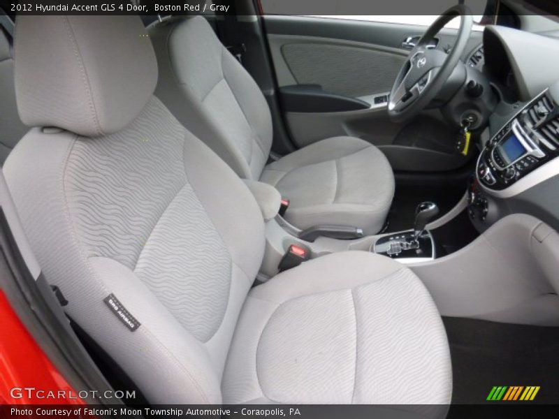 Boston Red / Gray 2012 Hyundai Accent GLS 4 Door