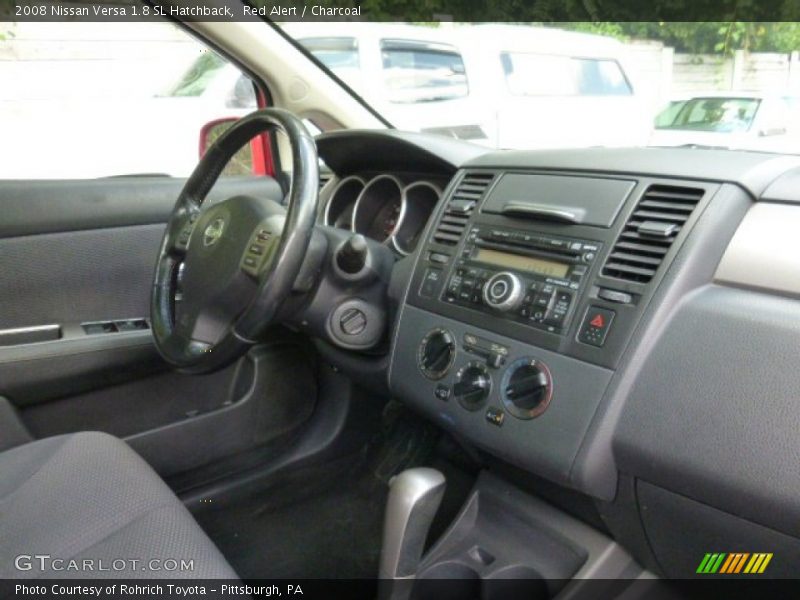 Red Alert / Charcoal 2008 Nissan Versa 1.8 SL Hatchback