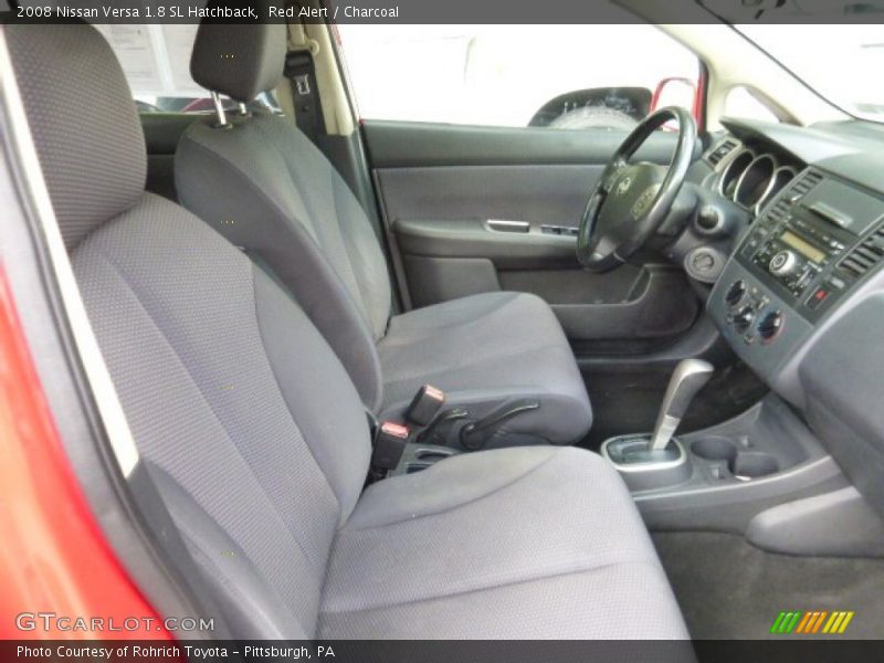 Red Alert / Charcoal 2008 Nissan Versa 1.8 SL Hatchback