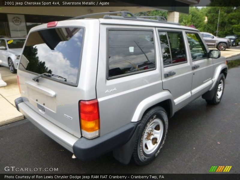 Silverstone Metallic / Agate 2001 Jeep Cherokee Sport 4x4