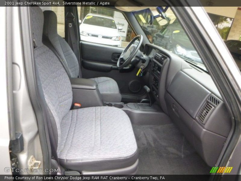 Silverstone Metallic / Agate 2001 Jeep Cherokee Sport 4x4