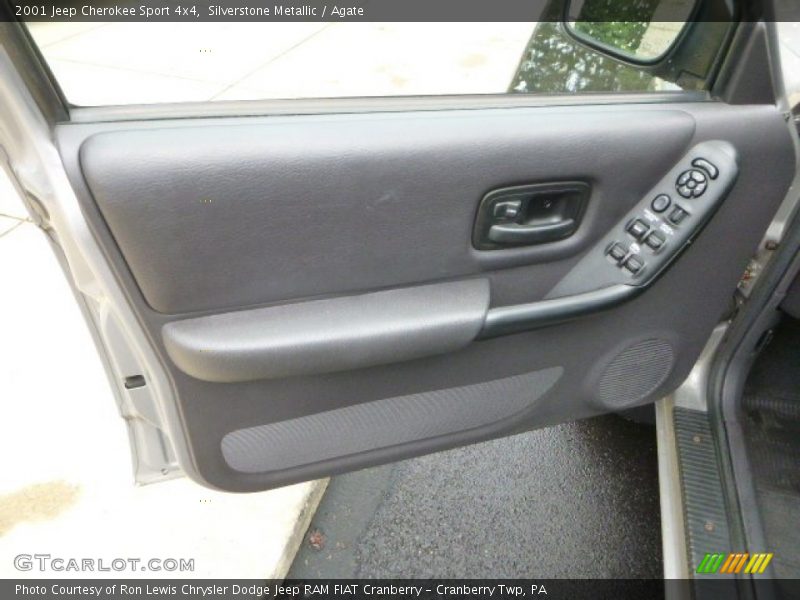 Silverstone Metallic / Agate 2001 Jeep Cherokee Sport 4x4