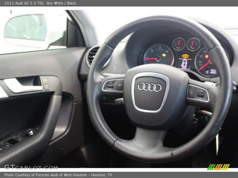 Ibis White / Black 2011 Audi A3 2.0 TDI